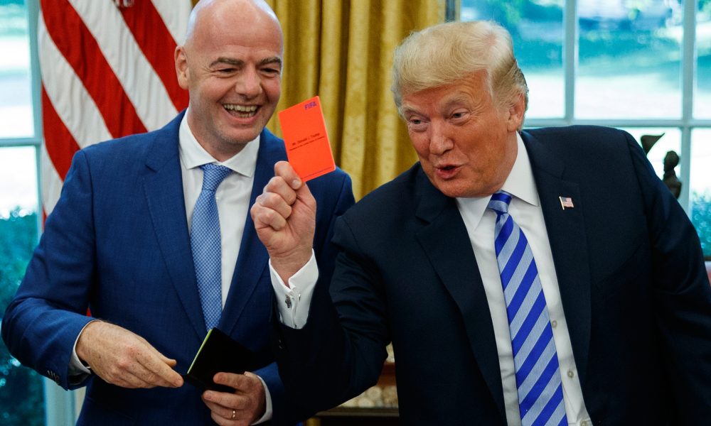 Trump was introduced to red and yellow cards in 2018