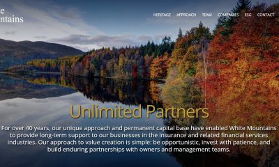 White Mountains Insurance Jumps Over 5% as Its Stock Nears