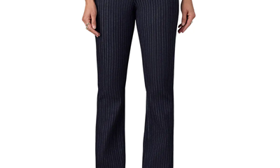 pinstriped jeans