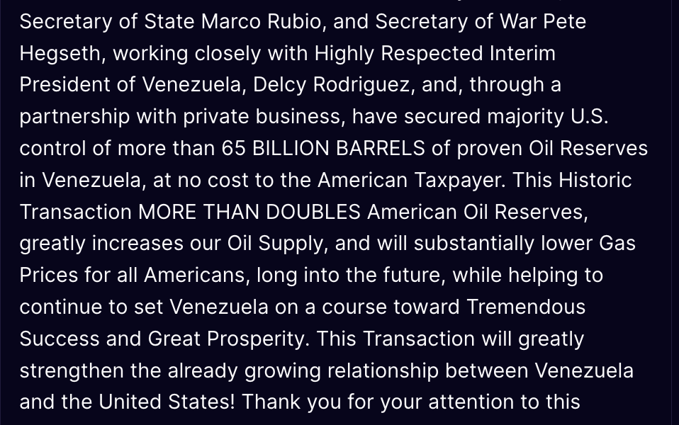 Trump promised this deal would lead to lower gas prices.