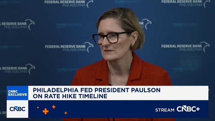 Philadelphia Fed President Paulson: We need 'mildly restrictive' policy to bring inflation down
