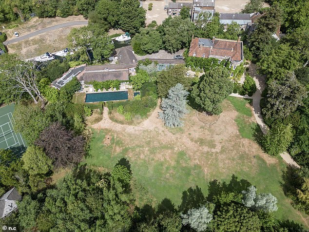 Clooney: George and Amal Clooney's home in Berkshire is turning increasingly brown amid a drought covering half of England