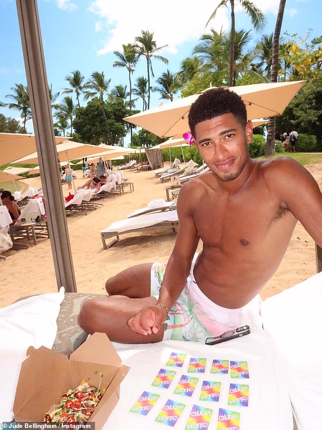 Jude Bellingham has shared a slew of thirst trap snaps during his Hawaiian getaway after cementing his heartthrob status with his heroic World Cup efforts