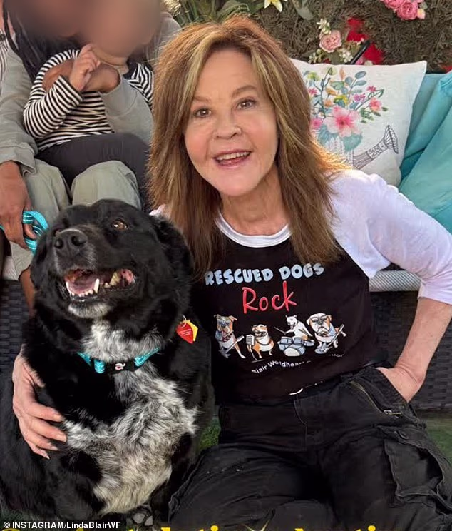 Exorcist star Linda Blair has shameless rebuke for authorities after they found 200 dogs in RAID on her Los Angeles home: 'Just sayin'