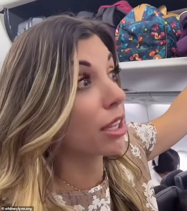 Florida evangelist Whitney Lynn, 40, stood in the aisle of a delayed Alaska Airlines flight from Orlando to San Diego and preached to passengers for less than a minute before she was booted from the flight