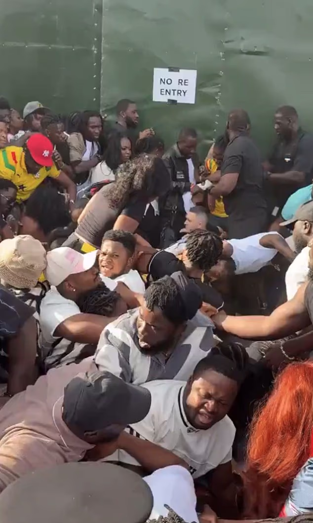 Multiple people were left with non-life threatening injuries after a 'stampede' due to overcrowding