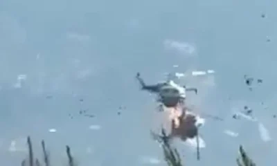 Helicopter bursts into flames after midair crash while fighting wildfire | News World