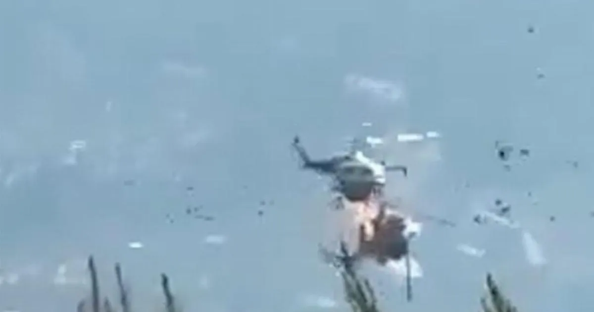 Helicopter bursts into flames after midair crash while fighting wildfire | News World