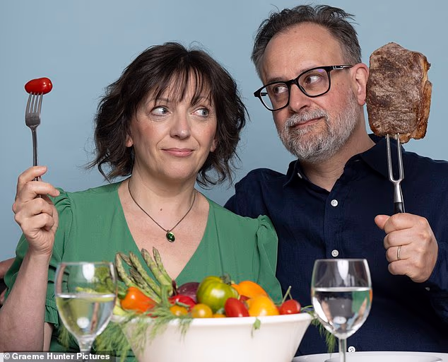 Flic Everett is a vegetarian and the former editor of a plant-based food magazine, while her husband, Andy, eats meat every day. In the kitchen, they are 'totally incompatible'...