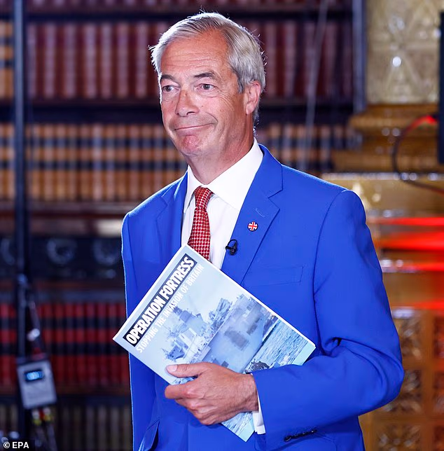Nigel Farage today insisted Reform UK's 'Operation Fortress' plan to deploy the Royal Navy to return Channel migrants is in keeping with international law