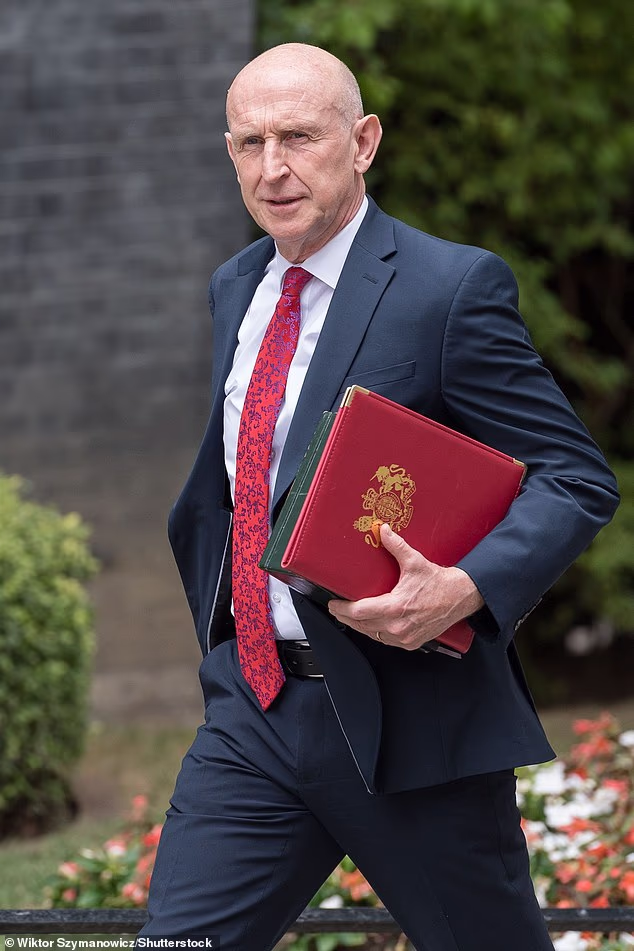 Mr Healey was Defence Secretary under Sir Keir Starmer and resigned in June after the former Prime Minister¿s Defence Investment Plan failed to commit to hitting the 3 per cent target by 2030