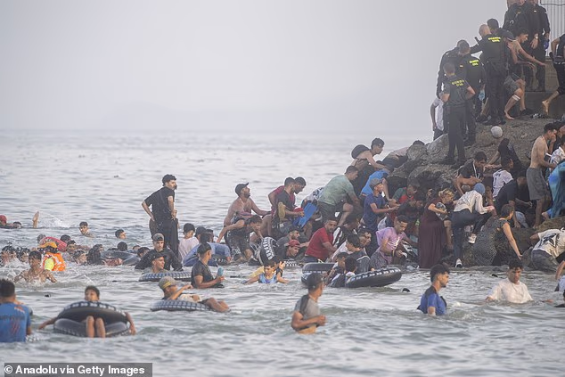 On Thursday, 60,000 migrants stormed the Spanish enclave of Ceuta after swimming from Morocco, taking advantage of weak security