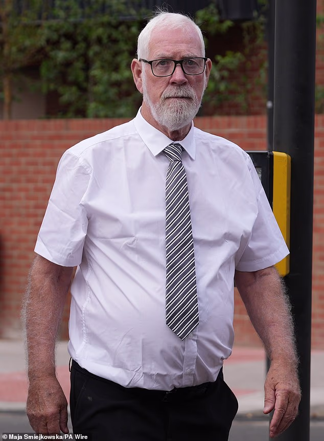 Gerry Duffy (pictured outside Willesden Magistrates Court today) admitted using motor oil and detergent to kill his neighbour's fish