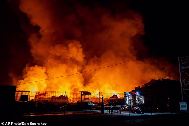 At least 15 people have been killed, and another 42 are wounded after a huge barrage of missiles sent Kyiv up in flames