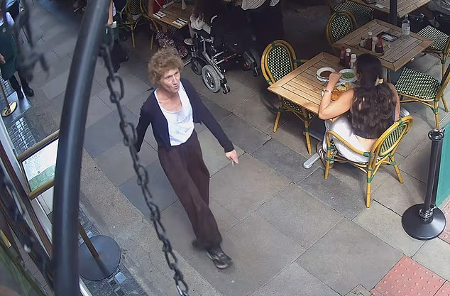 New CCTV footage shows the alleged Covent Garden attacker walking away from the scene after stabbing four men with scissors