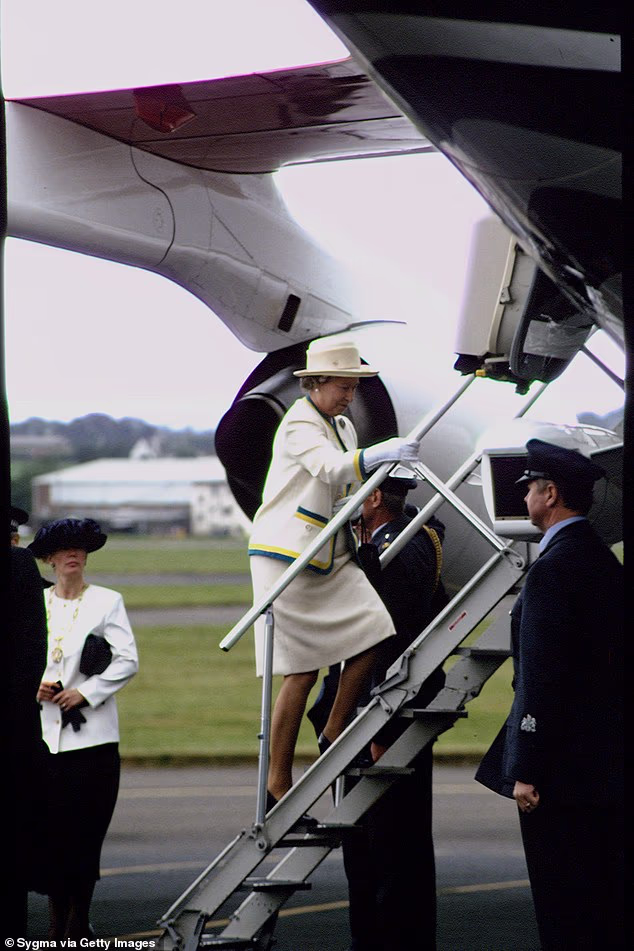 Queen Elizabeth II was said to have enjoyed a martini before boarding