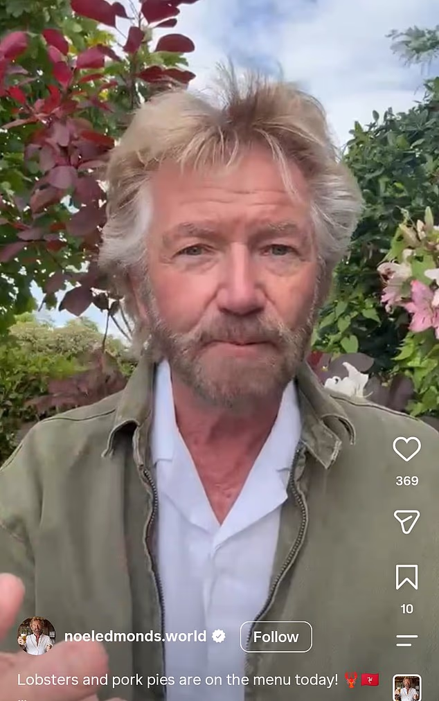 Noel Edmonds has posted a lengthy response after suffering backlash over a viral video which showed him buying live lobsters from a farm shop to release into the sea