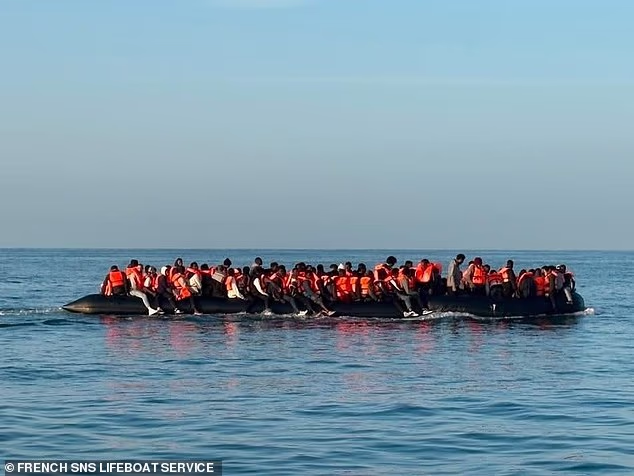 A 'mega dinghy' crossed the Channel last month with 165 people aboard