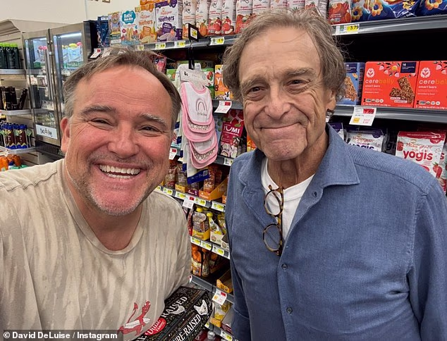 Roseanne star John Goodman was completely unrecognizable from the height of his fame when he surfaced on Instagram this week in a selfie with David DeLuise