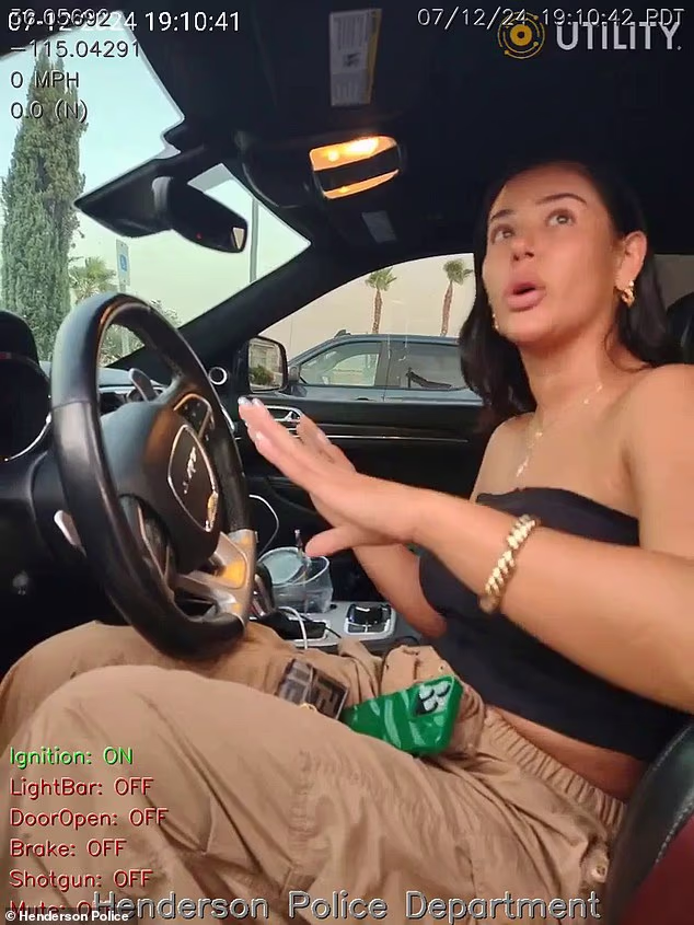‘I’ve just been attacked by my mom,’ Ashlyn says haltingly to an officer, in never-before-seen police bodycam footage obtained by The Mail on Sunday