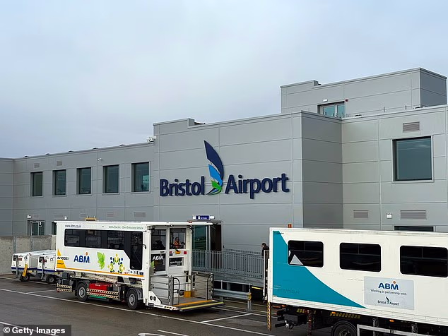 Passengers at Bristol Airport have faced travel chaos after a defect was discovered in the runway (file image)