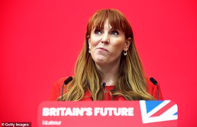 Former Deputy PM Angela Rayner pictured at the a Labour Party event for the May 2 local elections in 2024
