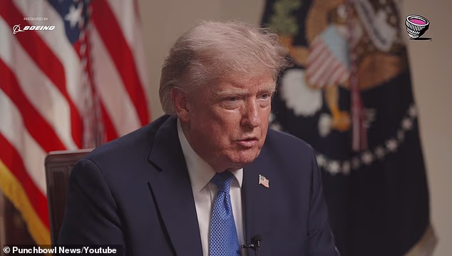 Donald Trump appeared a bit taken aback when an interviewer contradicted him on his belief that he's considered 'one of the greatest Presidents ever'