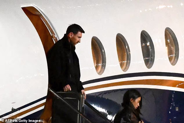 Lionel Messi has returned to his hometown of Rosario following the death of his father, Jorge