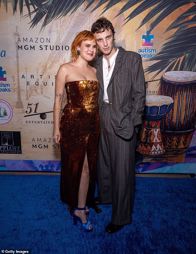 After three years together, Tallulah Willis and her fiance Justin Acee are now officially married; pictured 2024