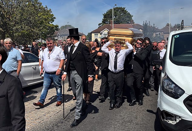 Family carried Salis Hanrahan's body down a residential road after he was shot dead by a pensioner in the US