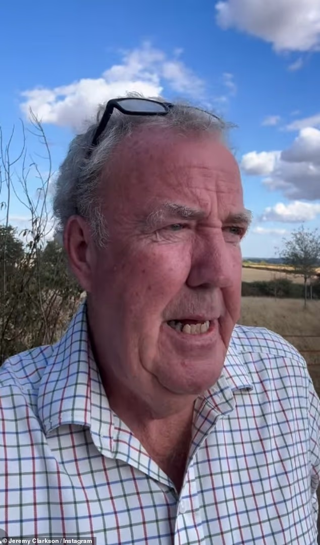 Jeremy Clarkson has moaned that he couldn't see the solar eclipse from his home in the Cotswolds