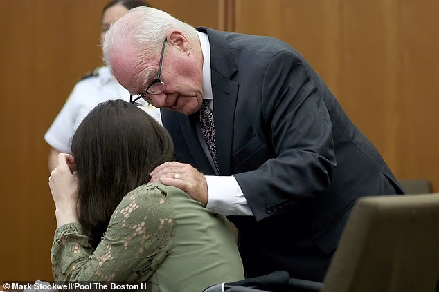 Lindsay Clancy cried out, 'I can't do this,' as a medical examiner testified about her children's injuries at Plymouth Superior Court, Massachusetts, on Wednesday