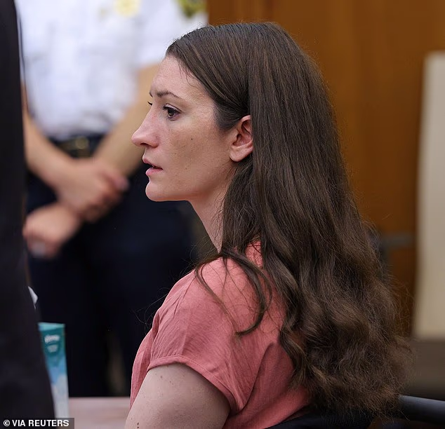 Lindsay Clancy, 36, in court, is accused of killing her three children and then attempting to take her own life