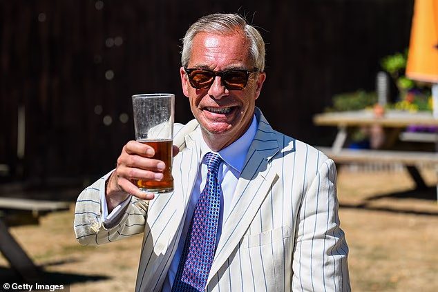 Polls have closed in the Clacton by-election after residents were asked to decide if they would again back Reform leader Nigel Farage, pictured at The Ship pub on Thursday, as their local MP