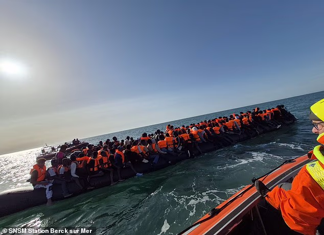 Earlier this week a 'mega-dinghy' carrying a record 230 migrants made the journey across the Channel
