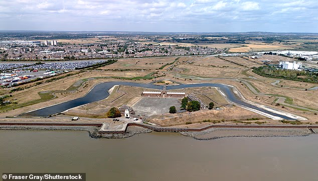 The Essex countryside resembles a parched desert on Sunday after high temperatures and lack of any significant rainfall