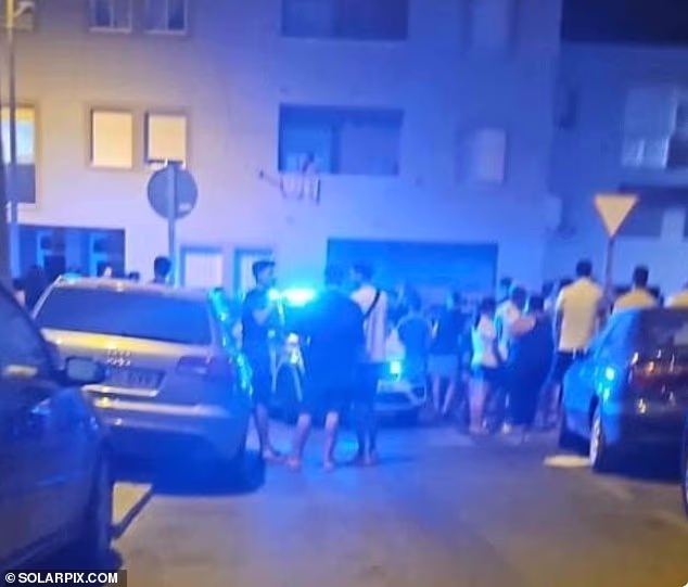 A pregnant woman and her child have been killed in a triple shooting after a pair of men opened fire at a Spanish holiday resort