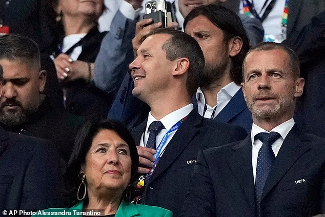 FIFA confirmed chief operating officer Kevin Lamour, centre, has left, weeks after accusing president Gianni Infantino of having 'deceived' staff over plans to sell stakes in the World Cup