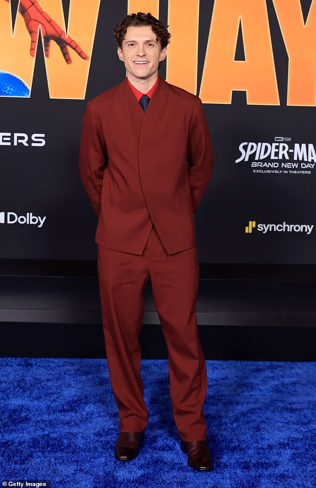 Tom Holland, 30, could make more than $100 million for his starring role in  the summer blockbuster Spider-Man: Brand New Day, according to reports Tuesday. Above, July 27 in LA
