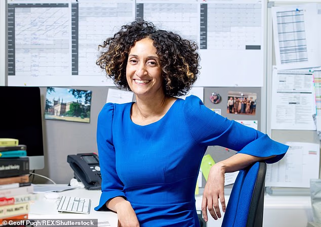 Britain's strictest head mistress has proved her critics wrong yet again with top GCSE results to rival Eton despite serving one of the capital's most deprived areas (pictured: Katharine Birbalsingh)