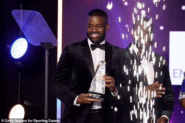 Leon Baptiste, 41, (pictured winning England Athletics Coach of the Year in 2023) has been jailed in Morocco amid allegations he sexually assaulted a minor