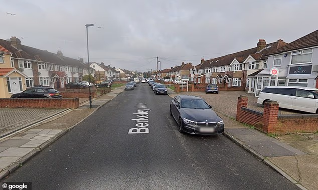 A murder probe has been launched after one woman died and eight others were rushed to hospital following a fire in Hounslow (Pictured: Berkley Avenue where the incident took place)