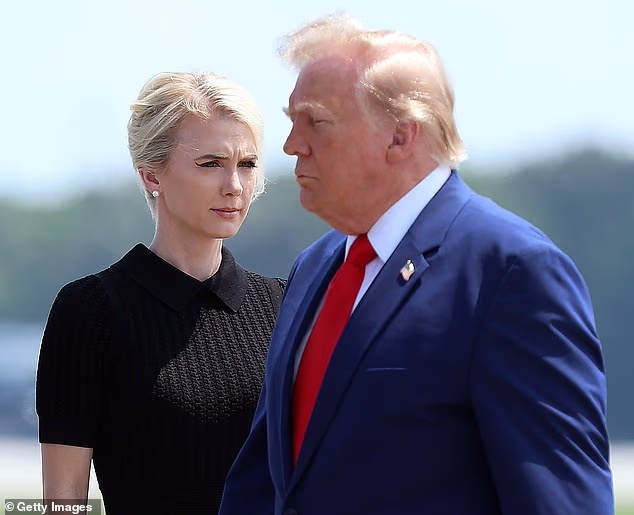 The White House aide, 35, is nicknamed ¿the human printer¿ because of her somewhat demeaning job of lugging around a portable, wireless computer printer wherever Trump goes