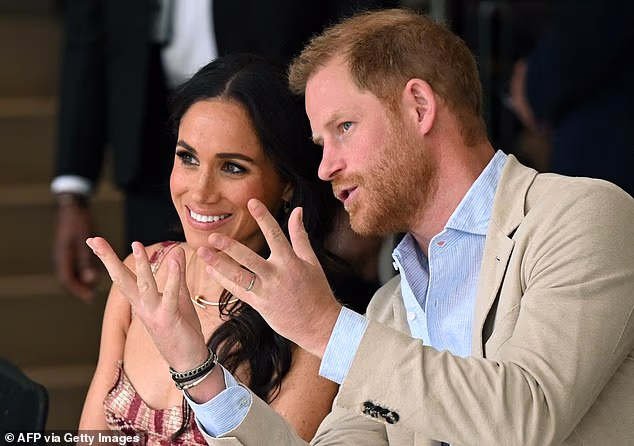 Six years after sensationally exiting from royal life and leaving for the United States, Prince Harry and Meghan Markle are moving back to the UK. Pictured: The couple in Bogota, Colombia, in August 2024