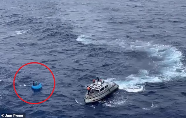 Two fishermen adrift in the Pacific without food and water for five days have been rescued following an extensive search operation
