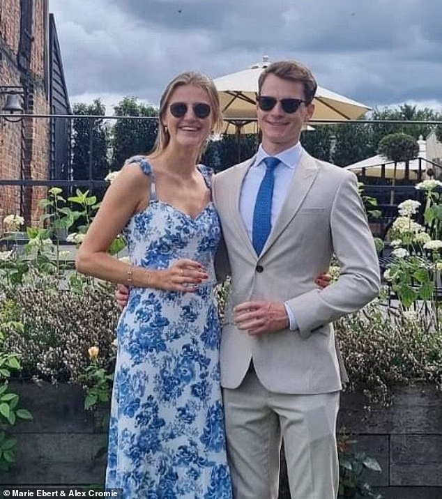 Alexander Cromie and Marie Ebert,were taking a ride in a private air taxi before it was suspected to have suffered a mechanical failure and crashed near a heliport in Sifnos, Greece
