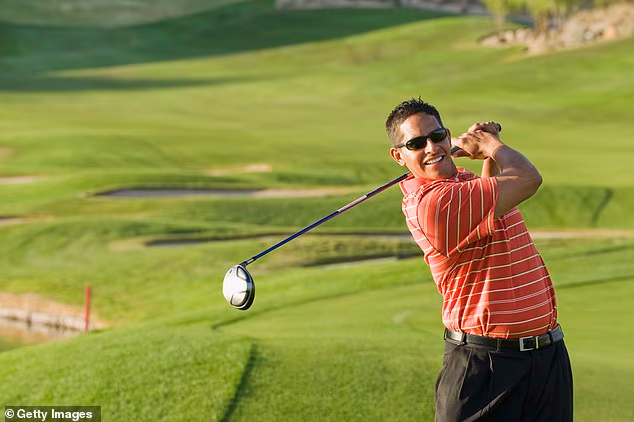 Far from the old stereotype of middle-aged men replacing sex with golf, it seems that the sport boosts the libido and keeps more men sexually active (stock image)