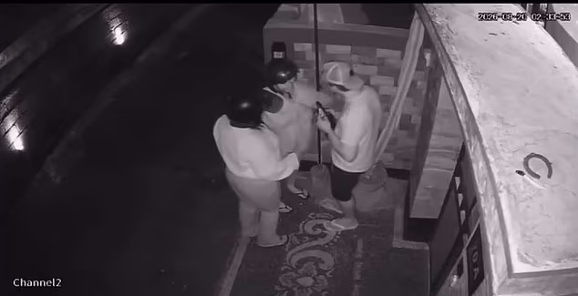 Two female Bali scooter drivers have been caught on camera performing a lewd act with a lone tourist outside a private home in the holiday hotspot