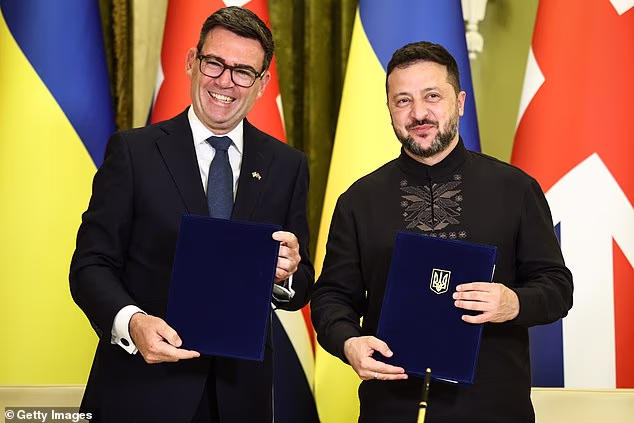 Prime Minister Andy Burnham met president Volodymyr Zelensky in Kyiv on Monday on his first foreign trip since entering Downing Street