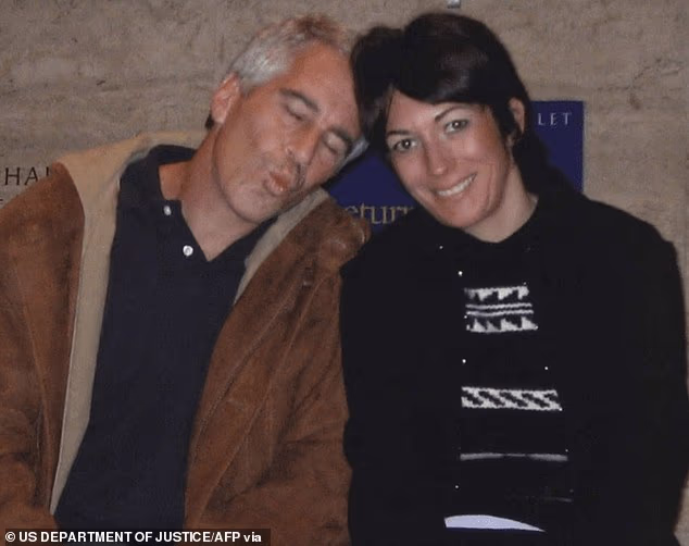 Ghislaine Maxwell with her co-conspirator Jeffrey Epstein in a photo from the Department of Justice files